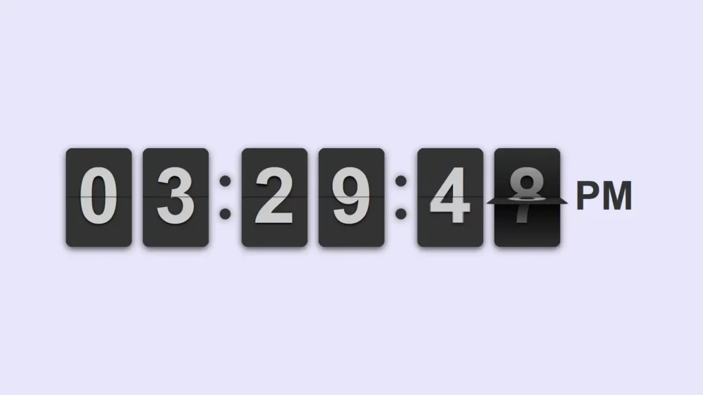 flip clock online